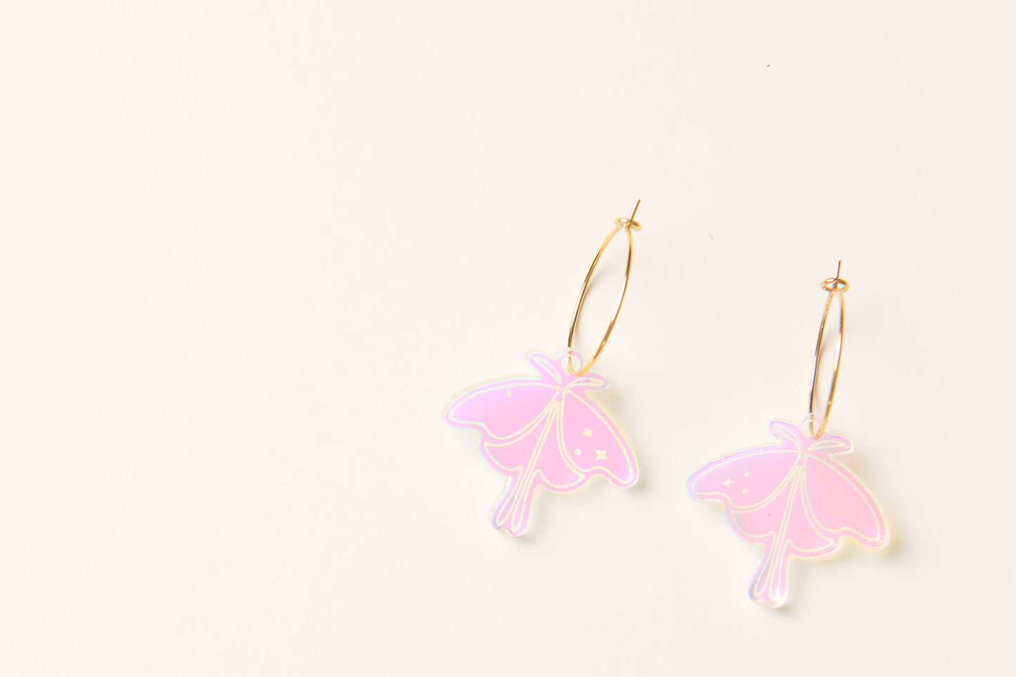 Moth Hoop Dangle