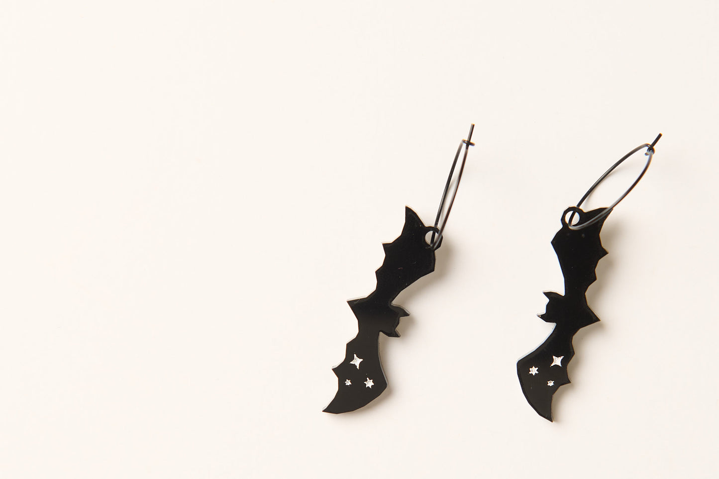 Long Bat Hoop Dangle