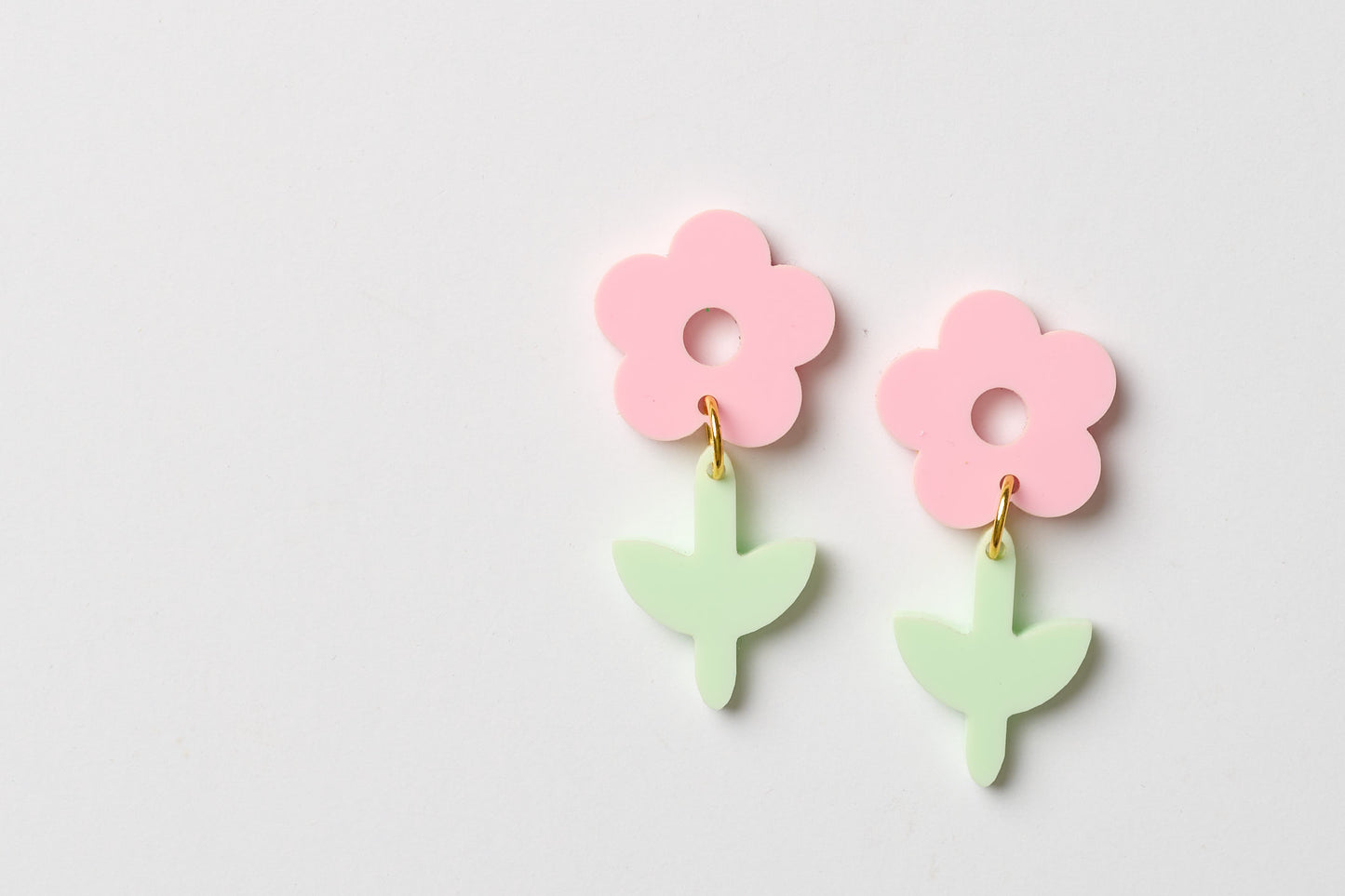 Pink Flower Dangle