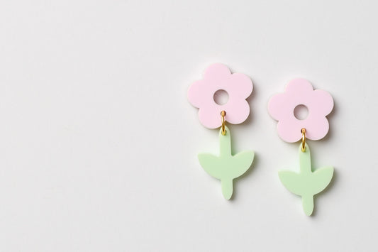 Pale Pink Flower Dangle