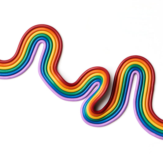 Rainbow Wave print